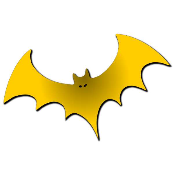 Red-eyed Yellow Bat PNG Clip art