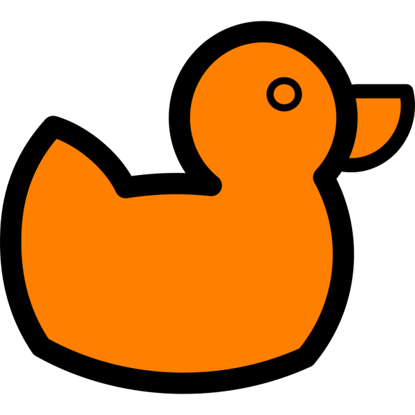 Orange Duck In Nest PNG Clip art