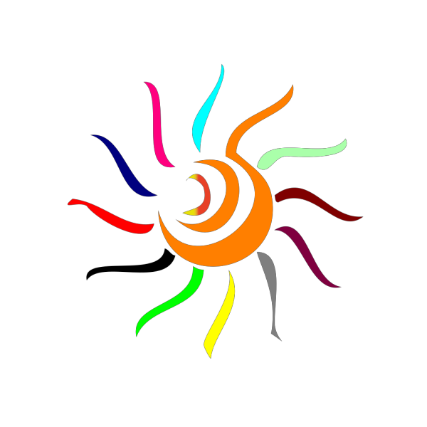 Colorful Sun PNG Clip art