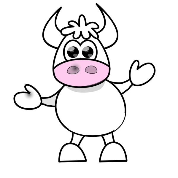 Jumping Cow Without Spots PNG Clip art