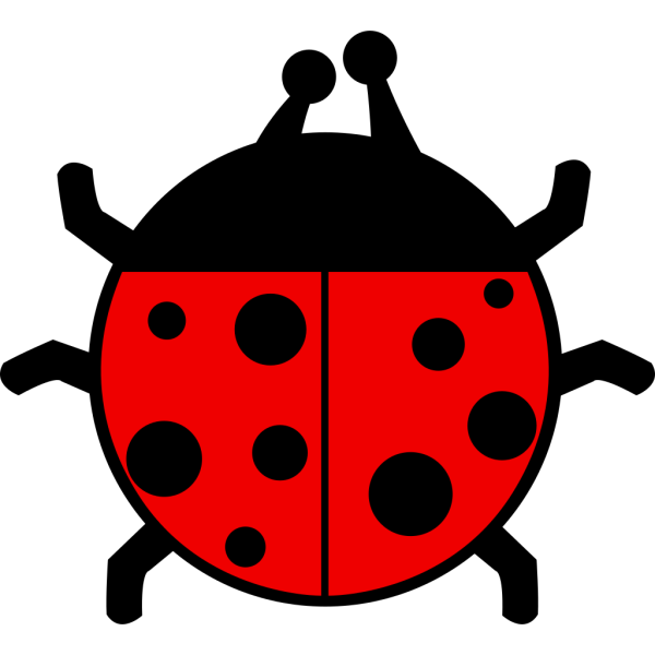 Ladybug Flat Colors PNG image