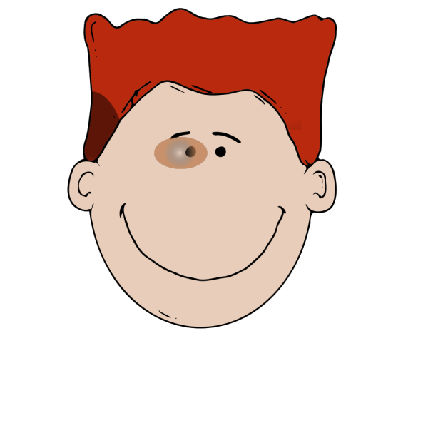 Man Face In Color With Shading PNG Clip art