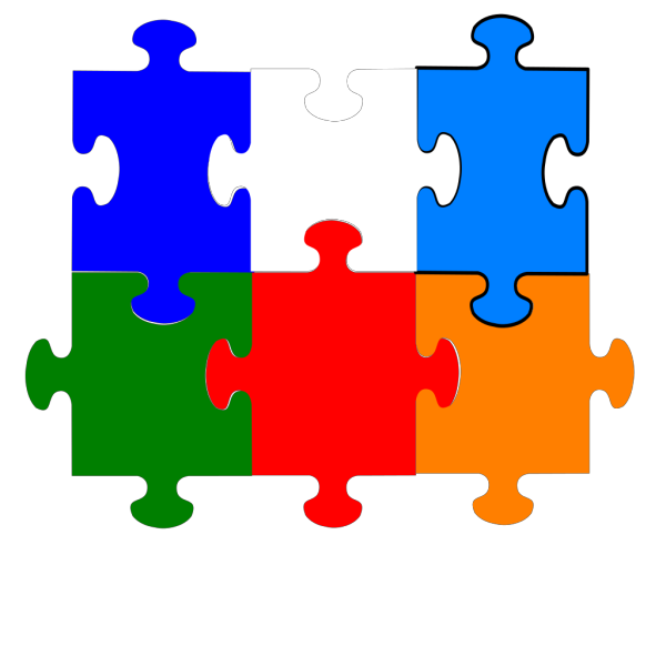 Jigsaw Puzzle 6 Pieces PNG Clip art