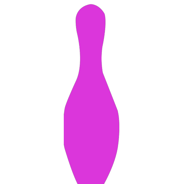 Bowling Pin Colored PNG Clip art