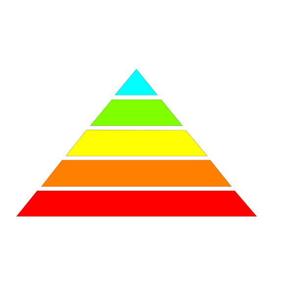 Rainbow Pyramid PNG Clip art