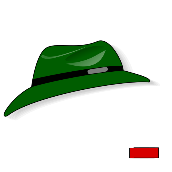 Green Fedora PNG Clip art