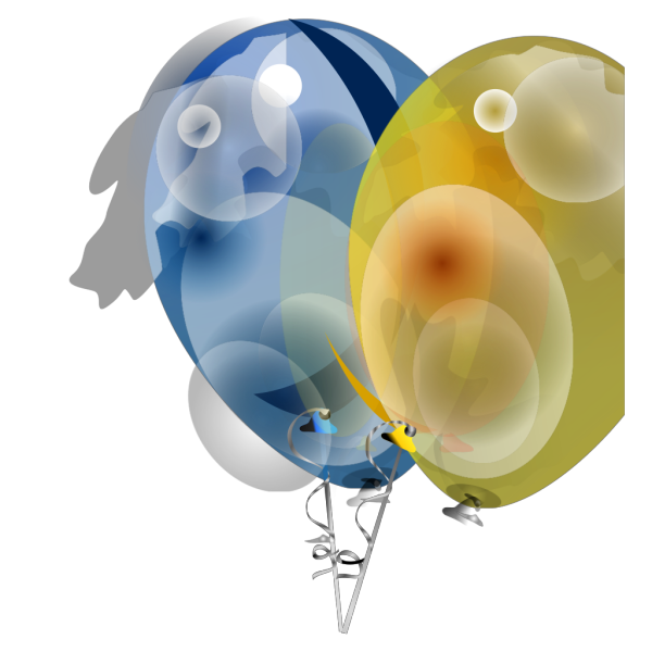 Two Balloons PNG Clip art