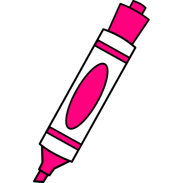 Pink Color Marker PNG Clip art