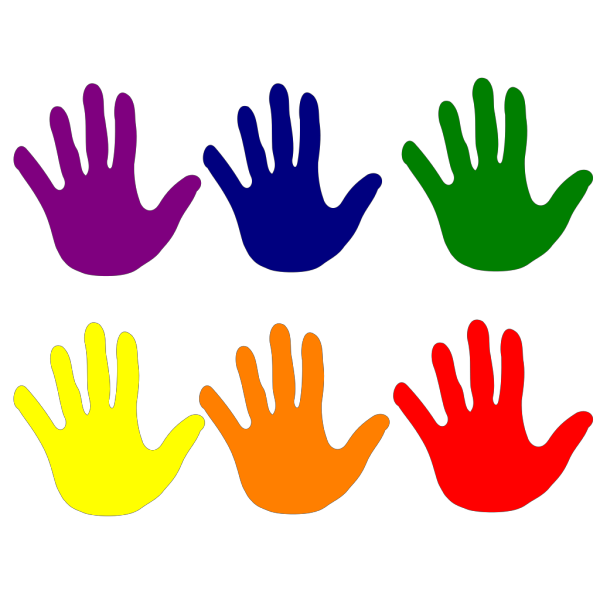 Hands - Various Colors PNG Clip art
