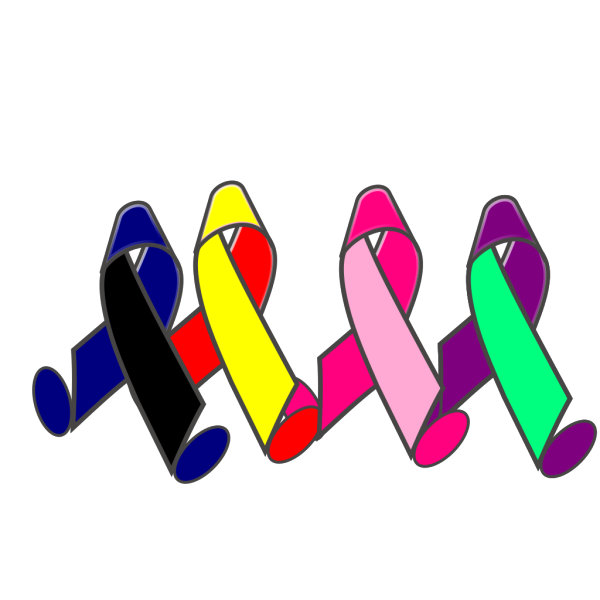 Color Ribbons Walking PNG Clip art