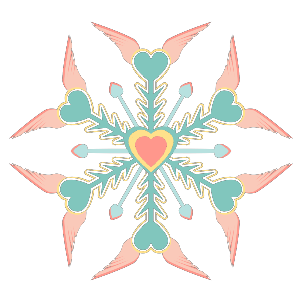 Colorful Snowflake PNG Clip art