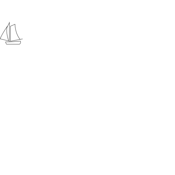 Sailing Boat White PNG Clip art