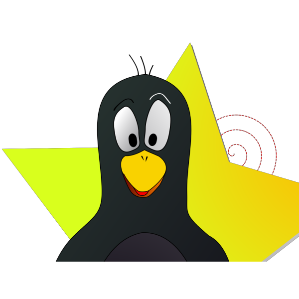 Star Penguin PNG Clip art