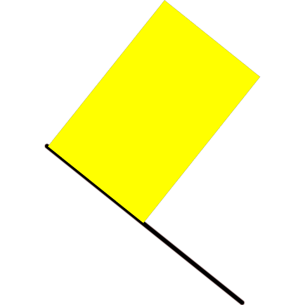 Waving Yellow Flag PNG Clip art