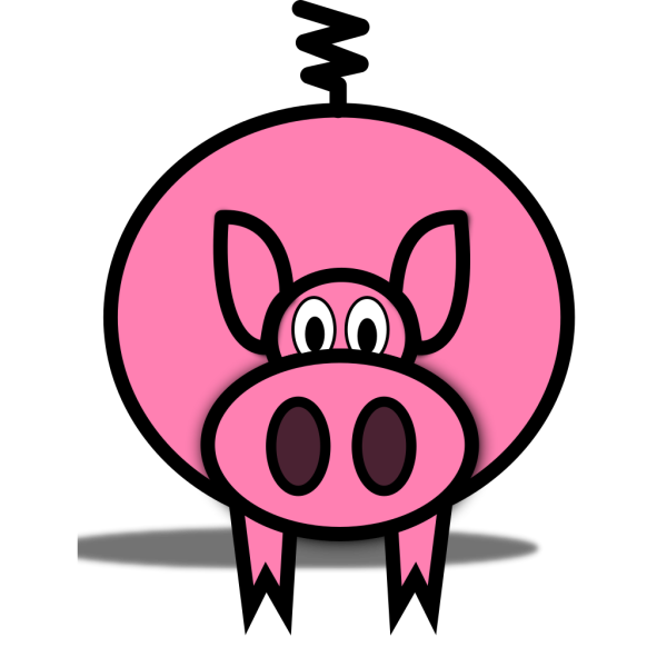 Pink Pig PNG Clip art