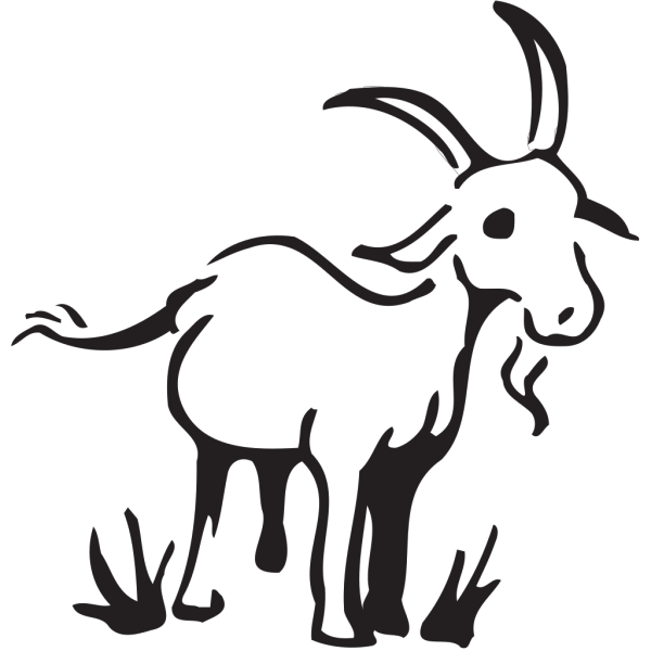 Goat In The Grass PNG images