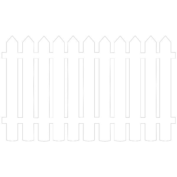 White Picket Fence PNG Clip art