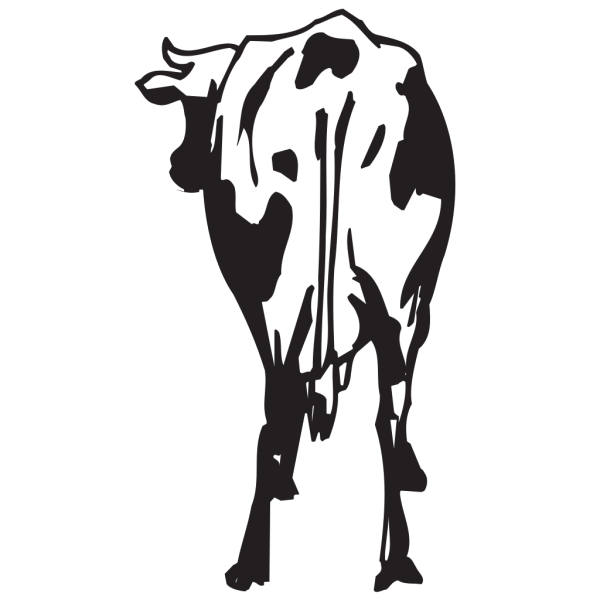 Cow Rear View PNG Clip art