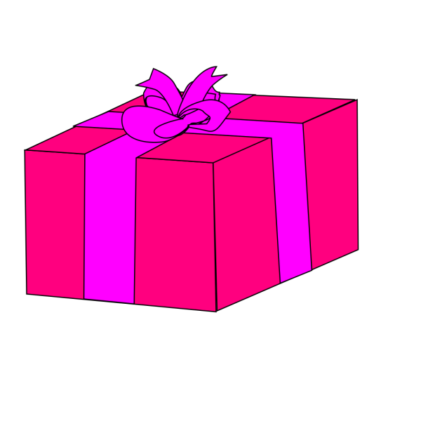 Pink Gift Box PNG Clip art