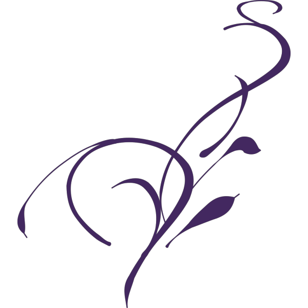 Purple Swirl Paisley 2 PNG Clip art