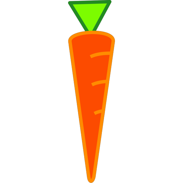 Carrot Colored PNG Clip art