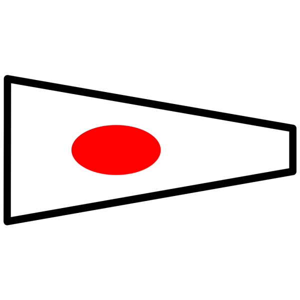 International Maritime Signal Flag 1 PNG Clip art