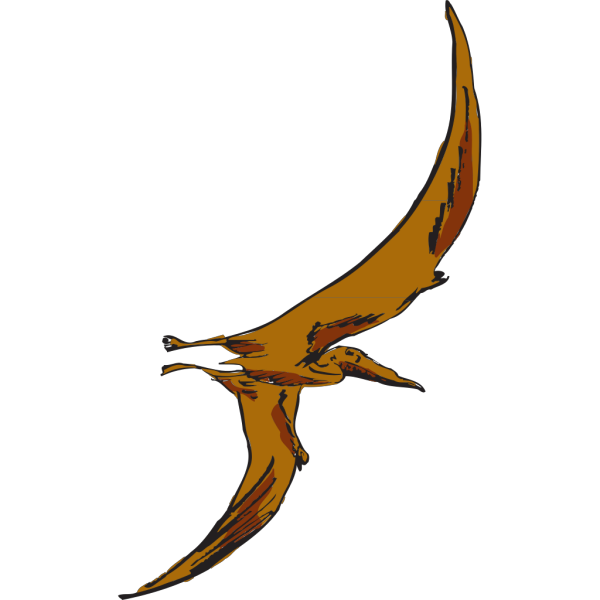 Brown Flying Pterodactyl PNG images