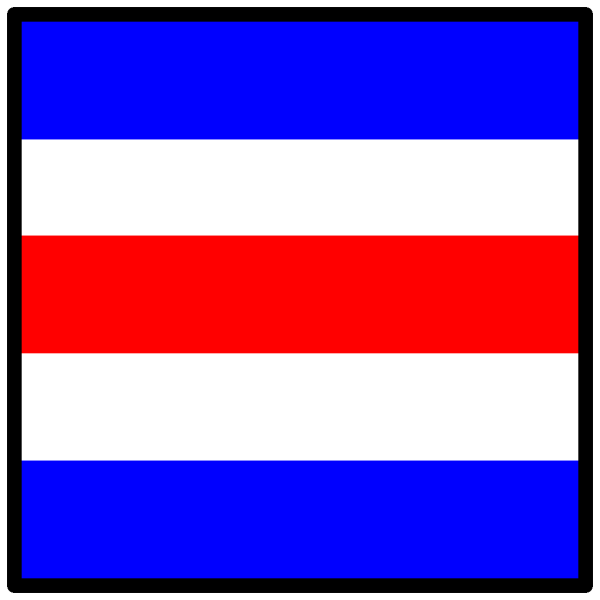 International Maritime Signal Flag Charlie PNG Clip art