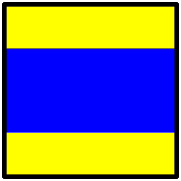 International Maritime Signal Flag Delta PNG Clip art