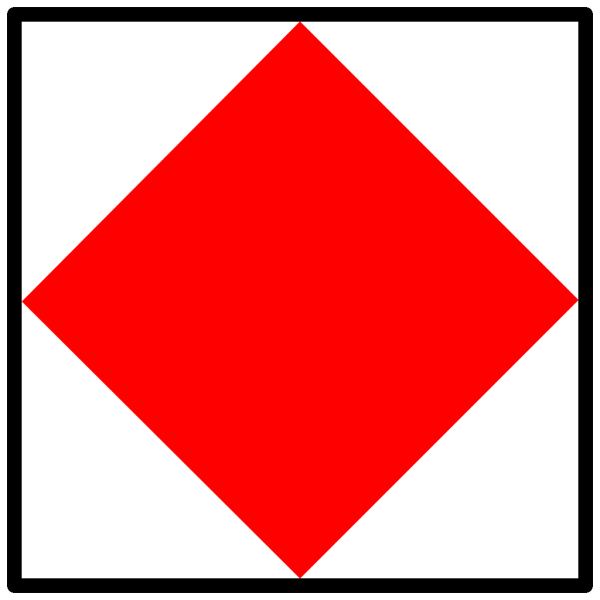 International Maritime Signal Flag Foxtrot PNG Clip art
