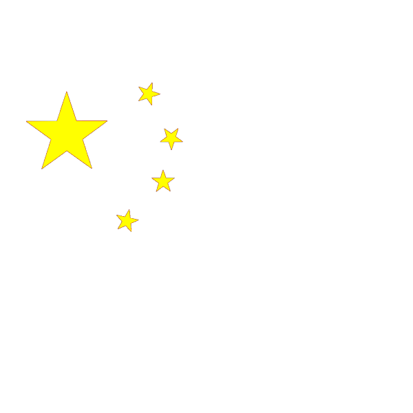 Chinese Flag (correct) PNG Clip art