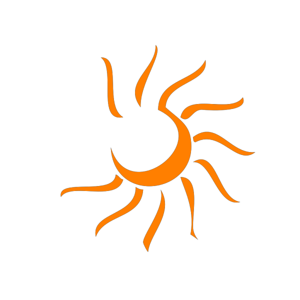 Ornate Sun PNG Clip art