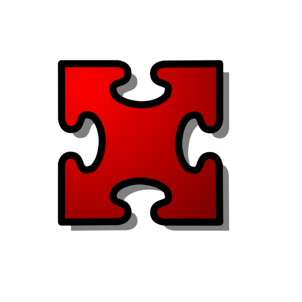Red Jigsaw Piece PNG Clip art