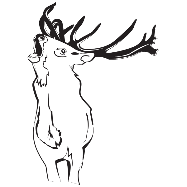 Loud Deer PNG Clip art