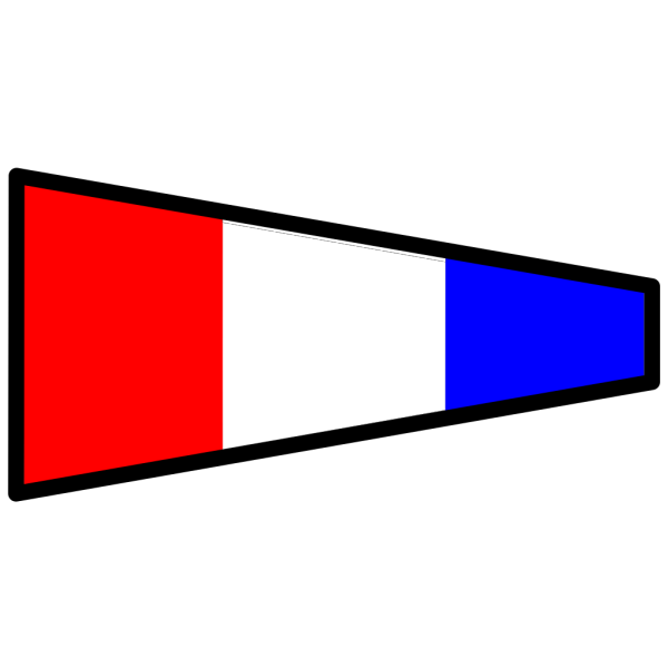 Red White And Blue Signal Flag PNG Clip art