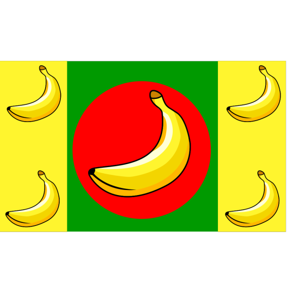 Banana Republic Flag PNG Clip art