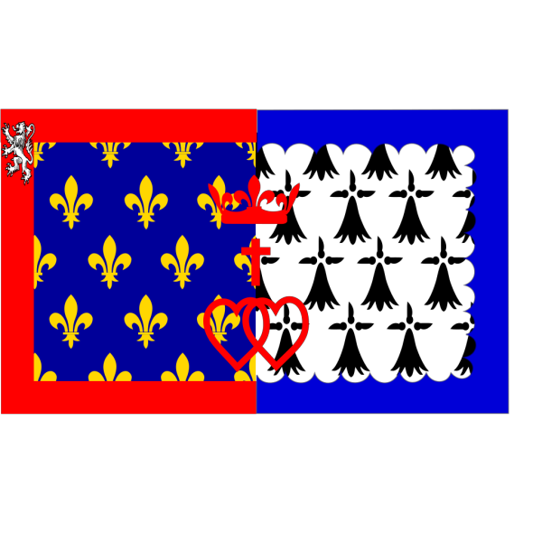 Flag Of Pays De La Loire PNG Clip art