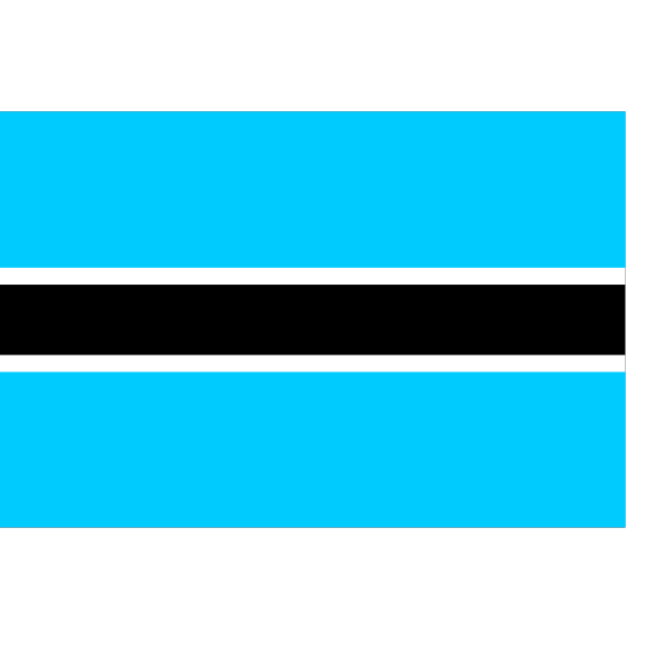 Flag Of Botswana PNG Clip art