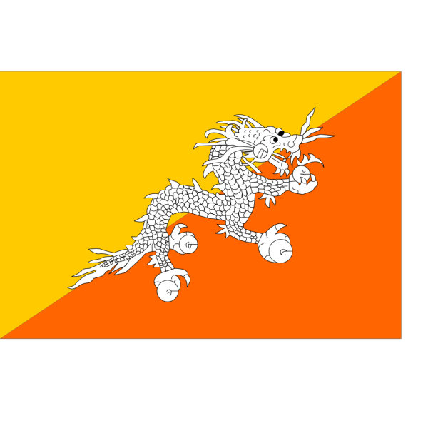 Flag Of Bhutan PNG Clip art