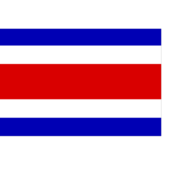 Incomplete Flag Of Costa Rica PNG Clip art