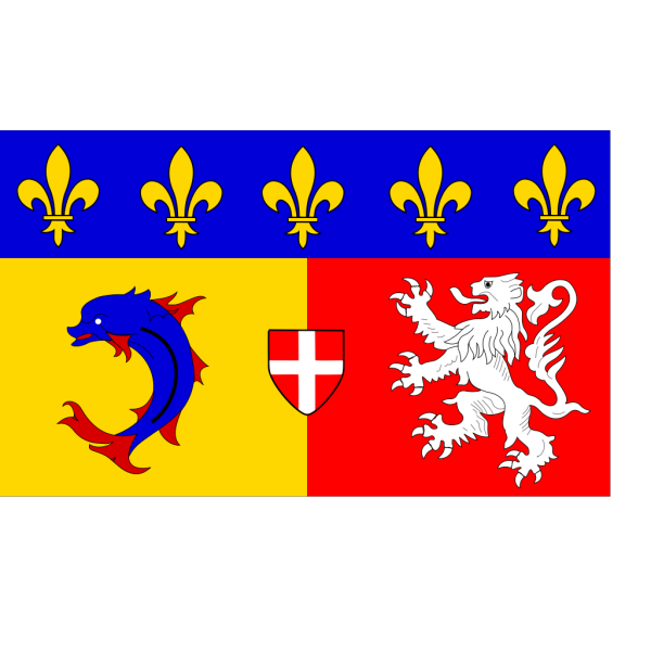 Flag Of Rhone Alpes PNG Clip art