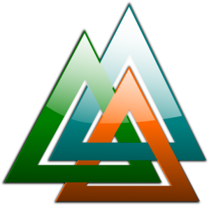 Triangles Linked PNG Clip art