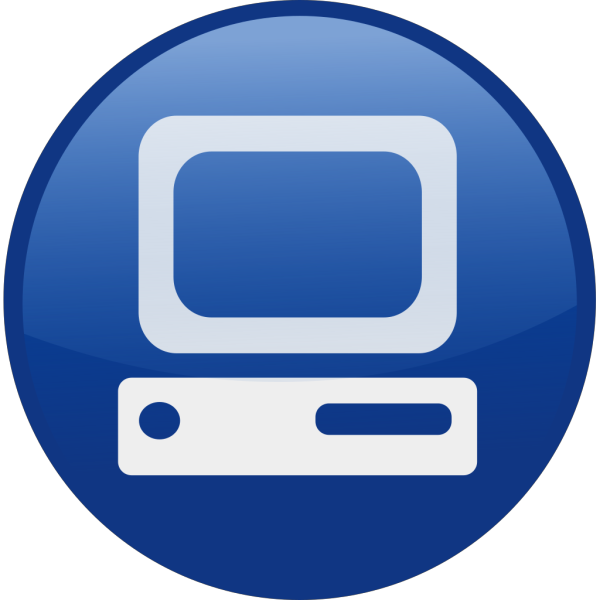 Blue Computer Desktop PNG Clip art