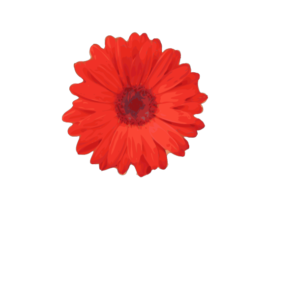 Red Flower Pedals PNG Clip art