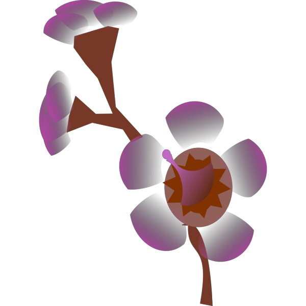 Blue Flower Purple PNG Clip art