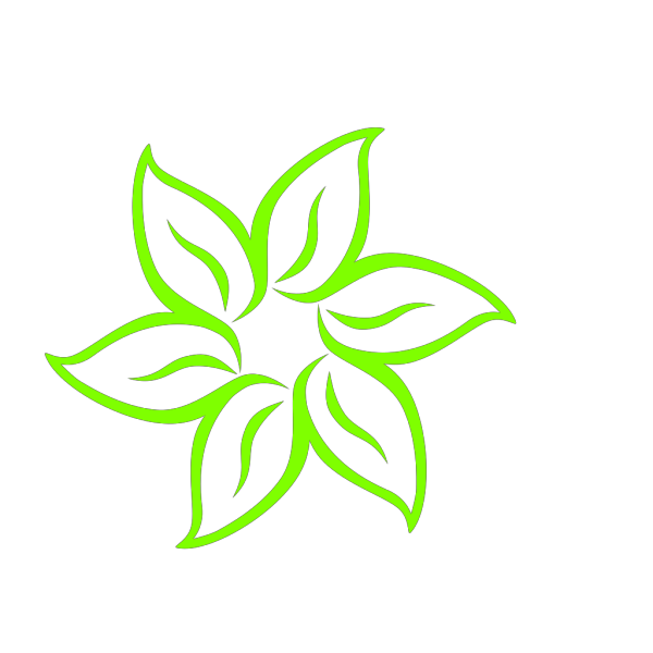 Lime Green Flower PNG Clip art
