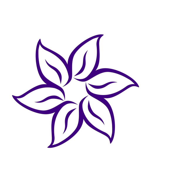 Dark Purple Flower PNG Clip art