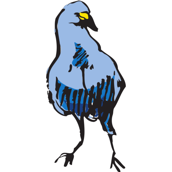 Blue Bird Drawing PNG Clip art