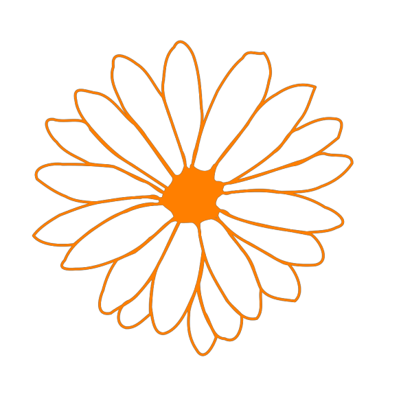 Orange Flower PNG Clip art