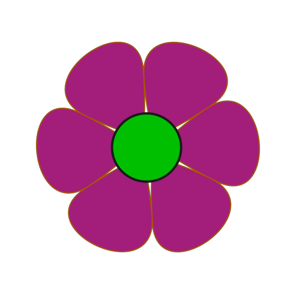 Dark Pink Flower PNG Clip art